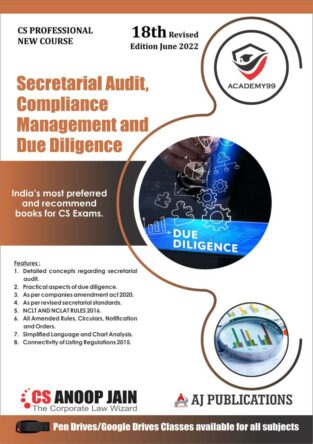 CS Professional Programme Secretarial Audit Compliance Anoop Jain