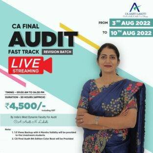 Video Lecture CA Final Audit Express New Syllabus By CA Aarti Lahoti