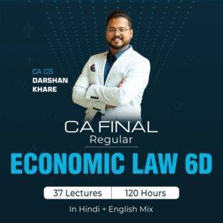 Video Lecture CA Final Elective Economic Laws Darshan Khare