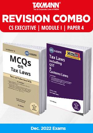 Taxmann CS Inter Combo Tax Laws Cracker & MCQs New By N.S. Zad