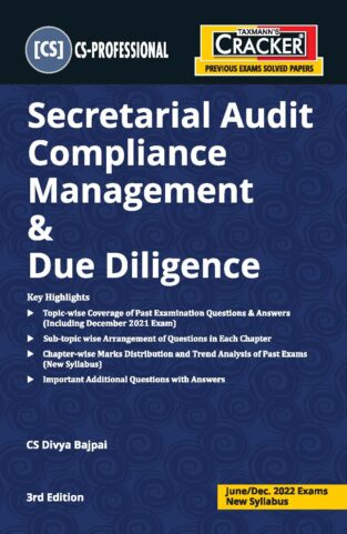 Taxmann’s Cracker – Secretarial Audit Compliance Management & Due Diligence by Divya Bajpai for June 2022