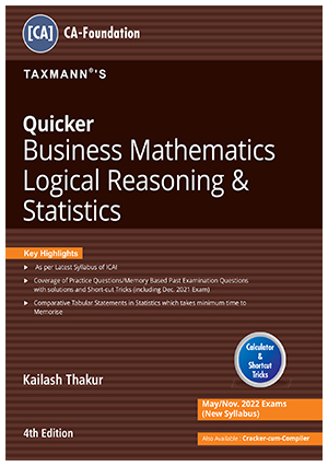 CA Foundation Quicker Business Mathematics Kailash Thakur