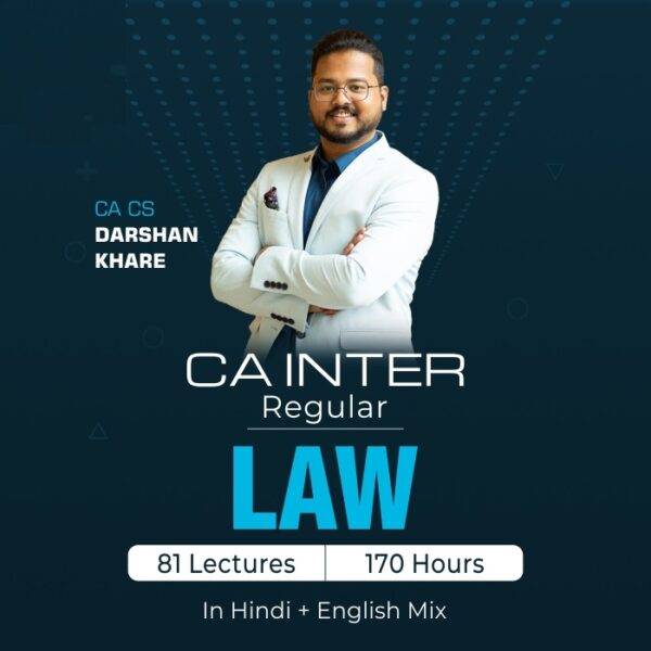 Video Lecture CA Inter Law Darshan Khare Nov 22 exams