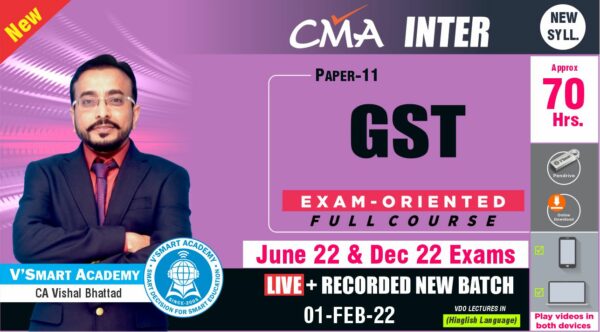 Video Lectures CMA Inter IDT Fast Track Full Course By CA Vishal Bhattad