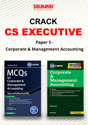 Taxmann CS Inter Corporate & Management Cracker & MCQs By N.S. Zad