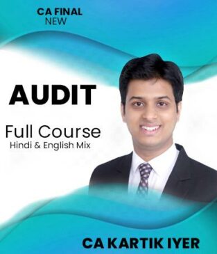 Video Lectures CA Final Audit Full Course New Syllabus By Kartik Iyer