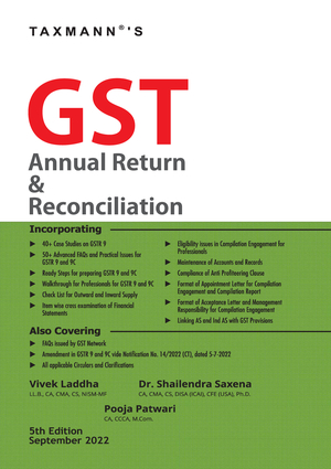 Taxmann GST Annual Return & Reconciliation Vivek Laddha Pooja Patwari