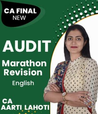 Video Lecture CA Final Audit Marathon Revision By CA Aarti Lahoti