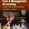 Bharat Cost and Management Accounting CA Inter Sunil Keswani