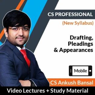 Video Lecture CS Final Drafting Pleadings Appearances Ankush Bansal