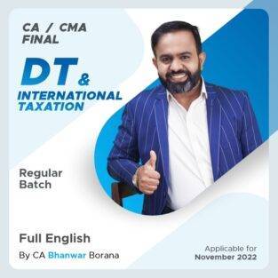 Video Lecture CA / CMA Final Direct Tax English By CA Bhanwar Borana