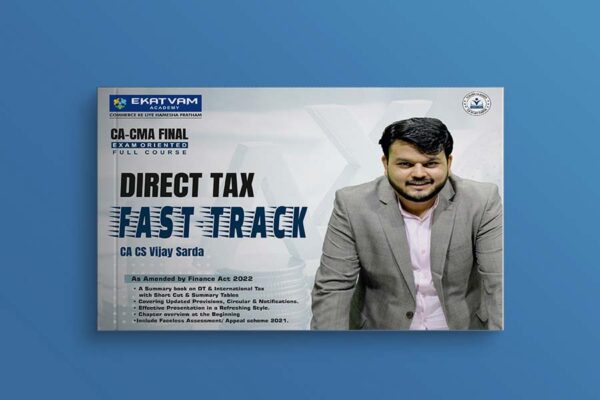 CA Final Direct Tax Fast Track Summary Book by CA Vijay Sarda