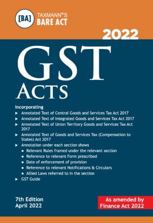 Taxmann GST Acts (Paperback Pocket Edition) Edition 2022