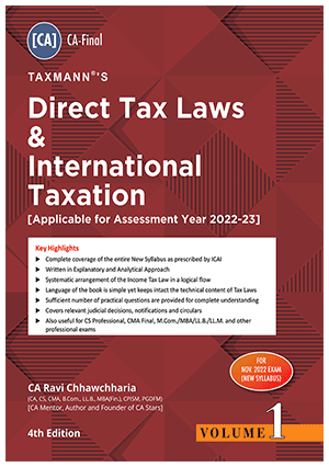 Taxmann CA Final Direct Taxes New Syllabus both Ravi Chhawchharia