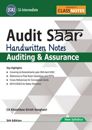 CA Inter CLASS NOTES for Audit SAAR New By Khusboo Girish Sanghavi