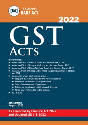 Taxmann GST Acts (Paperback Pocket Edition) Edition 2022