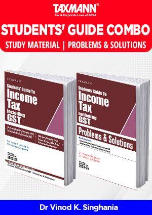 Taxmann Combo CA Inter Income Tax including GST Problems and Solutions