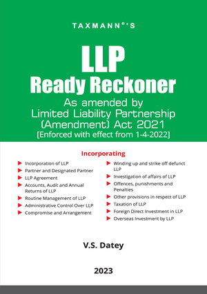 Limited Liability Partnership Ready Reckoner By V S Datey
