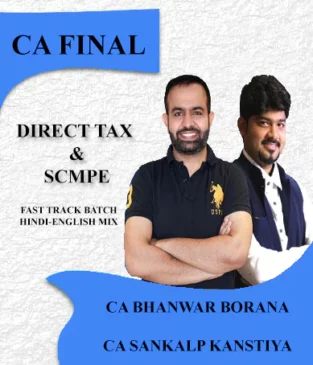 Combo CA Final DT Costing Fastrack Bhanwar Borana Sankalp Kanstiya