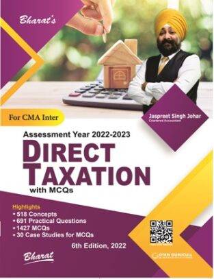 Bharat CMA Inter Direct Taxation with MCQs By Jaspreet S Johar