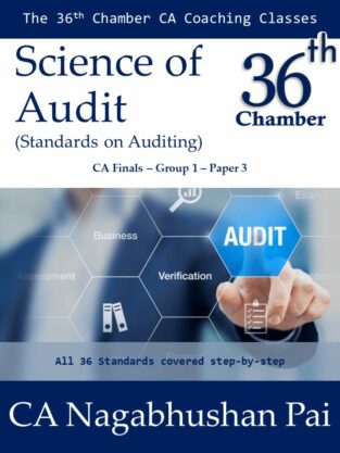 CA Final Standards on Auditing New Syllabus By CA Nagabhushan Pai