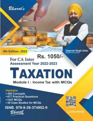 Bharat CA Iner Taxation Income Tax Jaspreet Singh Johar CA Inter