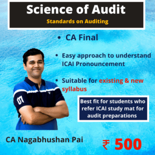 CA Final Standards on Auditing By CA Nagabhushan Pai May 23