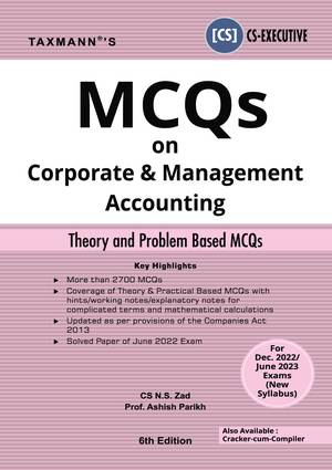 Corporate & Management Accounting (CMA) | MCQs