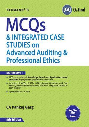 Taxmann CA Final MCQs Advanced Auditing By Pankaj garg