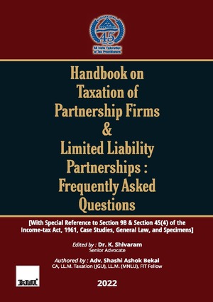 Taxmann Taxation of Partnership Firms & LLP By Shashi Ashok Bekal