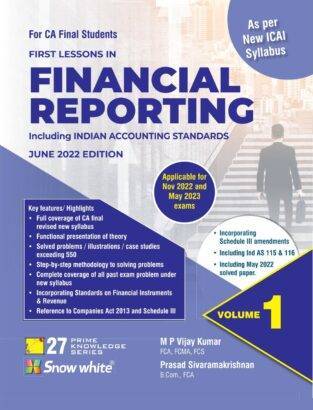 CA Final Financial Reporting New Syllabus By M P Vijay Kumar