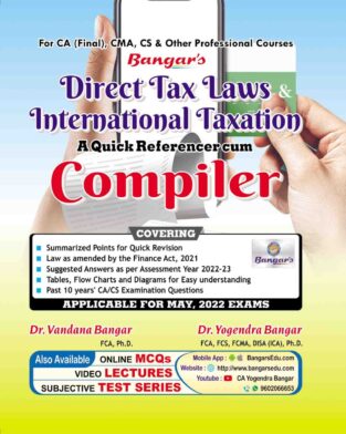 Aadhya Prakashan CA Final Direct Tax Laws Yogendra Bangar