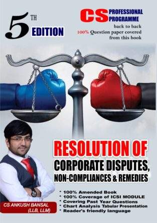 CS Final Resolution of Corporate Disputes Non-Complian Ankush Bansal
