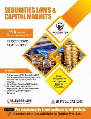 CS Executive Capital Market and Security Laws By CS Anoop Jain