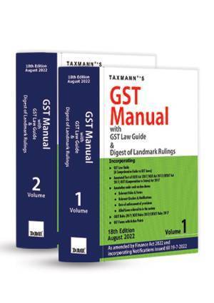 Taxmann GST Manual with GST Law Guide GST Practice Taxmann