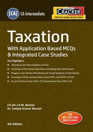 Taxmann CA-Inter Cracker Taxation MCQs By K M Bansal