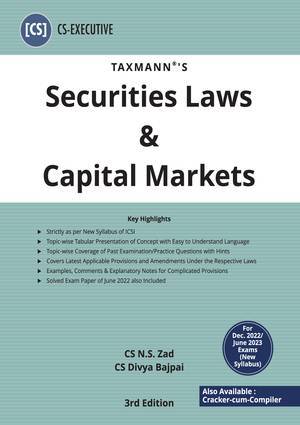 Taxmann CS Executive Securities Laws & Capital Markets By N S Zad