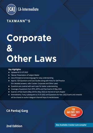 Taxmann CA Inter Corporate & Other Laws New Syllabus By Pankaj Garg