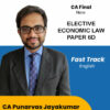 Video Lecture CA Final Economic Law 6D New By Punarvas Jayakumar
