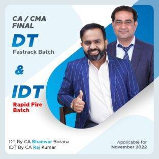 CA Final DT Fastrack & IDT Rapid Fire Batch By CA Bhanwar Borana
