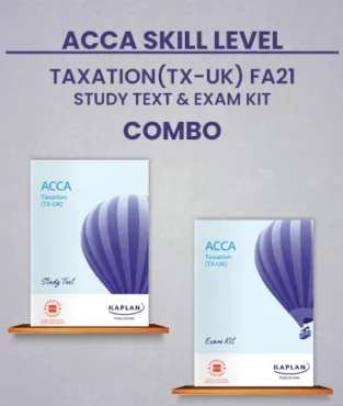 ACCA Skill Taxation (TX - UK) FA21 Study Text and Exam Kit Combo