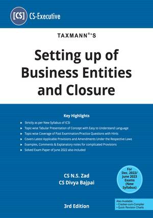 Setting up of Business Entities and Closure (SUBEC) | TEXTBOOK