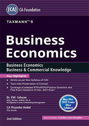 Taxmann CA Foundation Business Economics New By P M Salwan