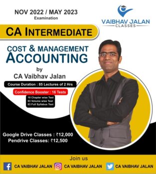 Video Lecture CA Inter Cost & Management Accounting By Vaibhav Jalan