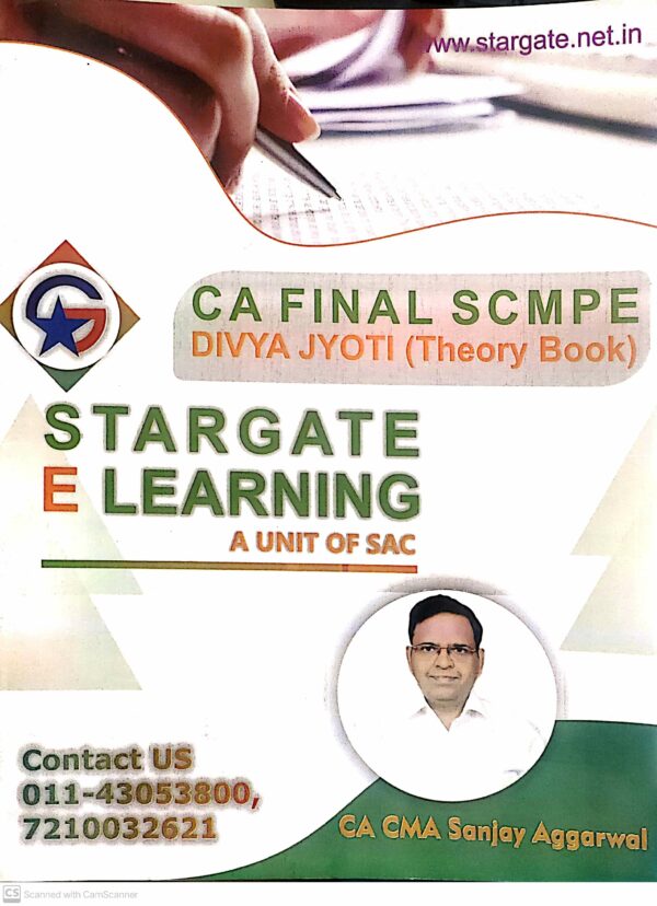 CA Final SCMPE Divya Jyoti (Theory Book) New By CA Sanjay Aggarwal