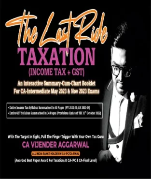 CA Inter Taxation Chart Book Vijender Aggarwal May 23