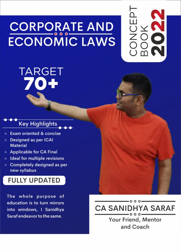 CA Final Corporate And Economic Law Concept By CA Sanidhya Saraf