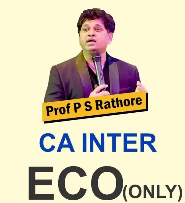 Video Lecture CA Inter Economics for Finance New By PS Rathore