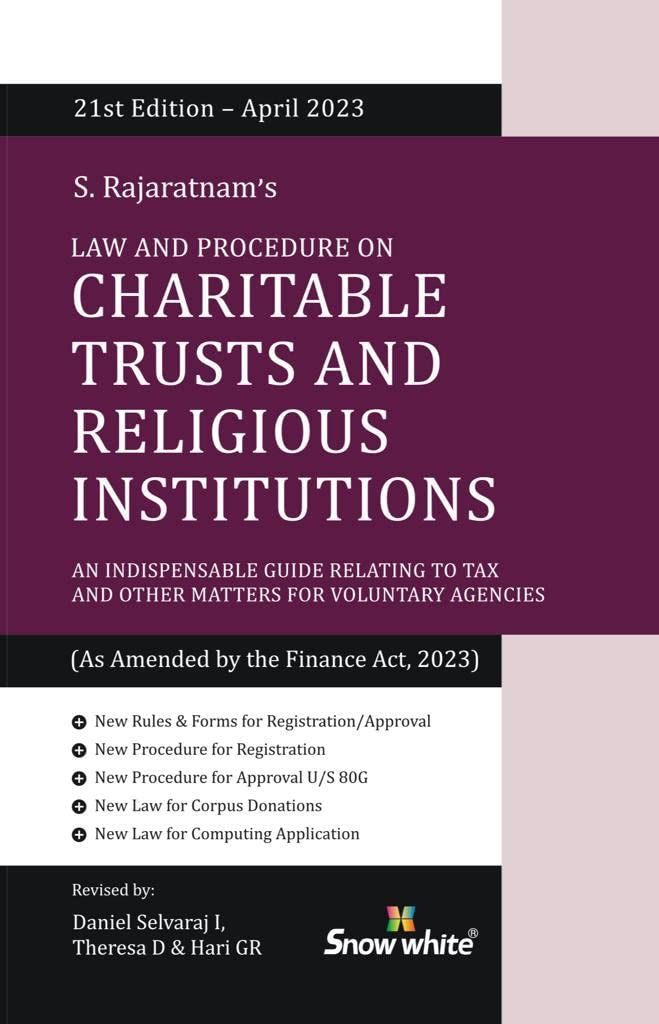 Trusts　Charitable　By　S　Religious　Institutions　Rajaratnam