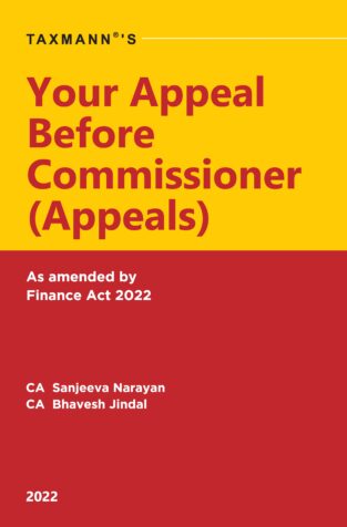 Taxmann Your Appeal Before Commissioner By Sanjeeva Narayan